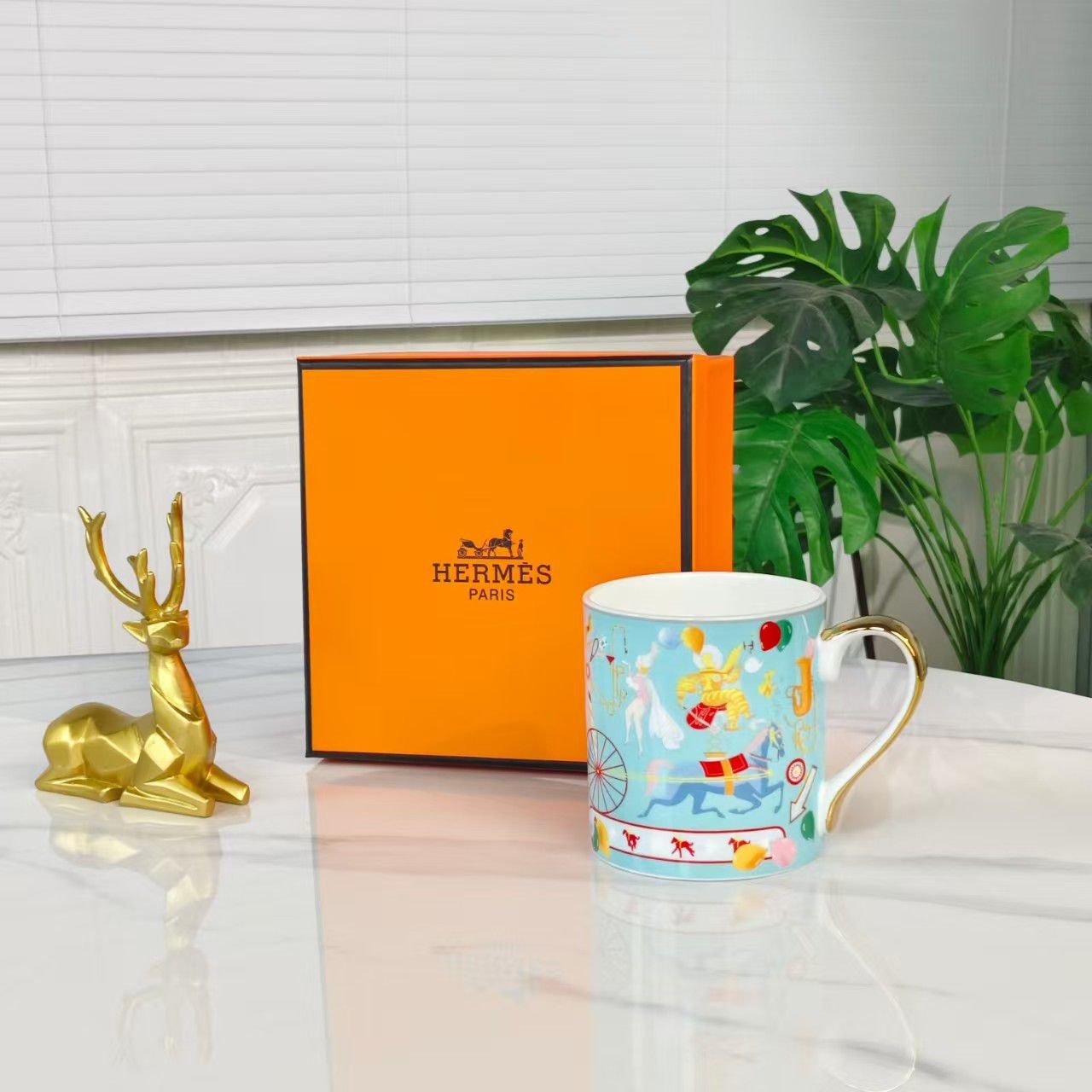 Hermes Blue Mug - Image 2 of 2